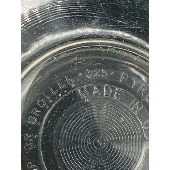 Pyrex Nesting Bowl 8 Clear Mixing 2.5L Size Ribbed #325 Made USA Large Imperfect - Picture 6 of 10